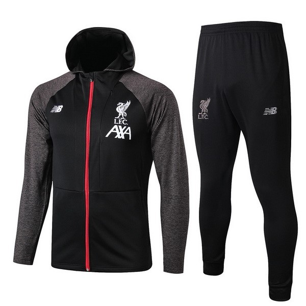 Survetement Liverpool 2019-20 Noir Rouge Gris